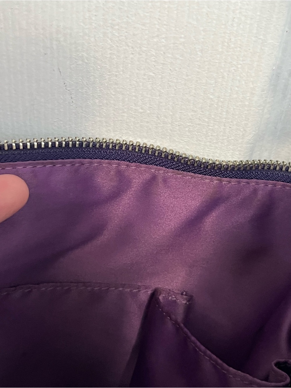 Coach Poppy Tartan Plaid Crossbody Hobo Purple Hangtags #16120 Silver Y2K - Picture 17 of 17